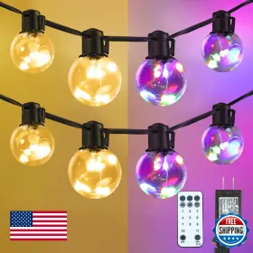 B0fc2fr4p9 Kepstars Outdoor String Lights 25ft 20 Led Bulbs Hanging Patio Dimmable