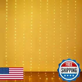 B0fkzwxh4f Kepstars Curtain Lights 10ft X 300 Led Twinkle Fairy String