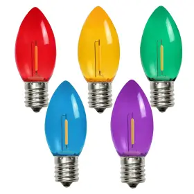B0d7lsznkh Kgc C9 Led Christmas Light Bulbs 0.6w 7w Equiv Shatterproof Multicolor