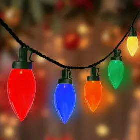 B0fm43stp8 Kivonfa C9 Christmas String Lights Outdoor 26ft 50 Led Vintage Multicolor Fairy