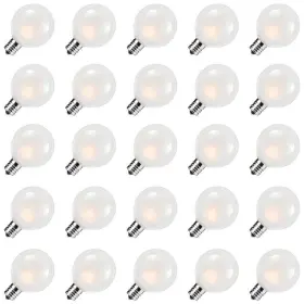 Wsf-01 Konictom 25 Pack Outdoor Patio Frosted Light Bulbs G40 Globe String Lights Re