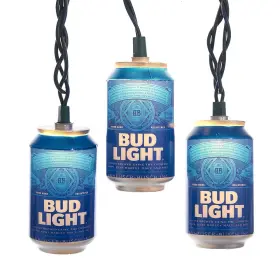Ab9132 Kurt Adler 10-light Bud Light Beer Can Set