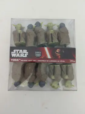 Sw9801 Kurt Adler Star Wars Yoda Lights Camper Luau Party Beach Lake Force Skywalker