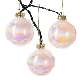 Ul1911 Kurt Adler 80mm Led Glass Ball Light Set 6