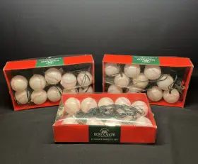 284-0384 Kurt S. Adler Baseball Balls Novelty String Lights 3 Strands Of 10 Tested