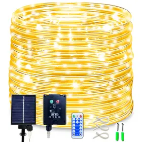 B0cr15q1v5 Kushopfast 50ft 500led Solar Rope Lights Outdoor Waterproof String 8 Modes