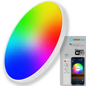 2312519-30w Kyfgdla Smart Rgb Ceiling Light With Alexa/google Home 30w 16 Million Colors And Ip44