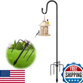 B0bqvpcxqz Lakerod 92 Inch Heavy Duty Rustproof Bird Feeder Pole Shepherd Hook Stable