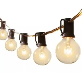 Cominhkg102088 Lampat String Lights 25ft G40 Globe Light Bulbs Listed Indoor/outdoor ..9