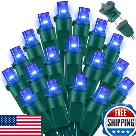 B0b94kw9th Lamphome Blue Wide Angle Led Christmas Lights 64.8ft 300 Count 3-pack