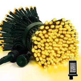 B0dj219d8x Lamphome 33ft Golden Christmas Mini Lights 100 Led Green Wire Fairy String