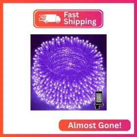 Yhll-100f Lamphome 33ft 100led Purple String Lights Waterproof Plug In 16 Modes Twinkle C