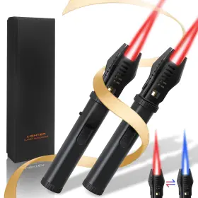 Lamsen 747783513692 Lightsaber Torch Lighter 2 Pack Butane Refillable Kitchen