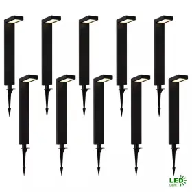 Laplusbelle 744759276322 22.5 Inch H Low Voltage Powder-coated Black Aluminum 24-watt Equivalent Led Weath