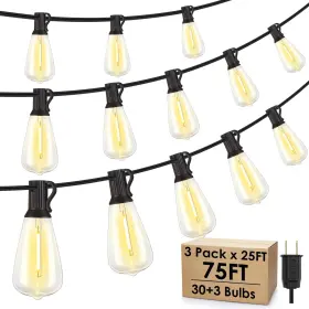 B0f3x3xxhx Larkvue 75ft 3x25ft Outdoor Dimmable Led String Lights For Patio And Garden