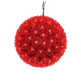 L075100 League Power Lighting Red Christmas Sphere Light 7.5 Inches Ul 100 Led Starlight Lights For