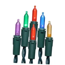 L1002fc3-mu League Power Lighting 100 Led Multicolor Christmas Lights 35 Ft Green Wire String Ul Listed