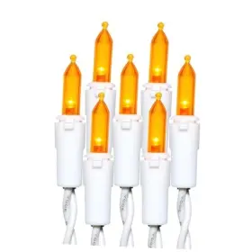 L1503fa3 League Power Lighting 150 Led Orange String Lights Ul Listed And Commercial Grade Always On Mini