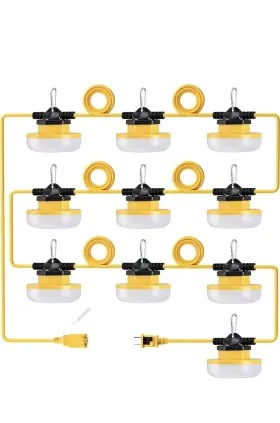 100w Lediary 313097422489 100ft Led Construction String Lights 14000lm Nib