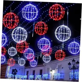 Ln-leinuosen-3082 Leinuosen 6 Pack 4th Of July Decorations 7.87 Inch Red White Blue Ball String