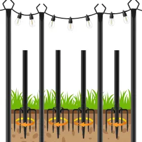 B0cl9q8xy4 Letianpai 4 Pack 10ft Metal String Light Poles Outdoor Patio Garden Fork Base