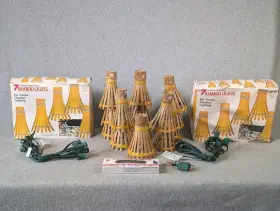 Lidco 089542002000 Vintage String Of Patio Lights Bamboo Party Tiki 2 Sets 7