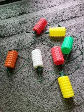 L-607 Lidco Vintage Party Patio Lantern Tiki Lights Set Of 7
