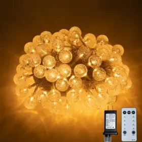 Sc-s-100-a-a-d31 Linhai Shencheng Christmas Light Factory 49 Ft Led Globe Ball String Lights 8 Modes Crystal Bubble 100 Warm White