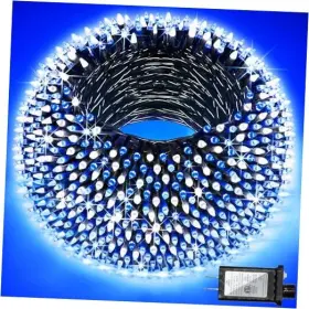 Wx-300l Linhai Yuandi Lighting Factory 300led 75ft Christmas Lights With 12 Green Wire 300 Led Blue And White