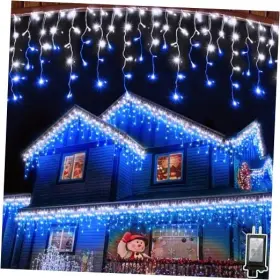 112drops Linhai Yuandi Lighting Factory Wx-504l 504led 50ft Christmas Lights 12 49 Ft With 112 Drops Blue And White