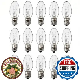 B0bk8ggkw2 Linmifo 24x C7 15w Dimmable Night Light Bulbs E12 Candelabra Base Clear