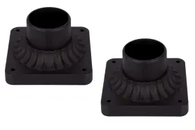 Lt-pst001 Lit-path Outdoor Post Light Mounting Base Pier Mount With Matte Black Finish 2-