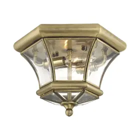 7052-01 Livex Lighting - Monterey/georgetown 2 Light Outdoor Flush Mount In