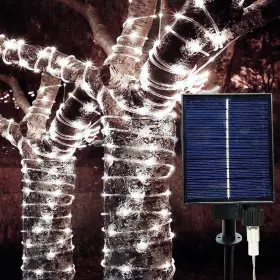 Liyuanq 614167590740 300 Led Solar Rope Lights Outdoor 99 Ft Bright Garden String Dur