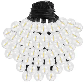 Ljg 737547580435 50ft Decorative Globe String Lights Outdoor Indoor 25pcs Bulb Light Strings Fair