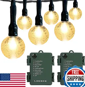 B08bnnxg5l Loende 16ft 30 Led Battery Operated Fairy String Lights 8 Modes Waterproof
