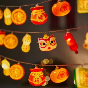B0dk57cqtr Lolstar Chinese New Year Decorations 2026 Lunar String Lights 20 Led W