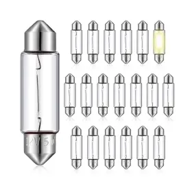 Ls-loyim-588 Loyim 20 Pcs Xenon Festoon Light Bulb Clear Double Ended Marine