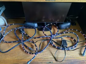 Lr 972993533794 2-lr 12 Lengths Led Rope Lights Used With 8 Settings Power Cord Works Great
