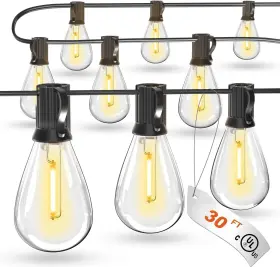 B0cx91ls4p  Luckystyle 30ft Led Outdoor String Lights With 8 1 Edison Shatterproof Waterproof Bulbs 270