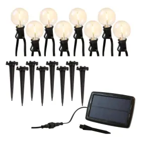 62201 Lumabase 8-light White Solar Powered Plastic Lanterns String Light
