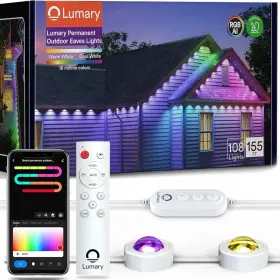 L-po108e1 Lumary Rgbai Permanent Outdoor Lights 155ft 108