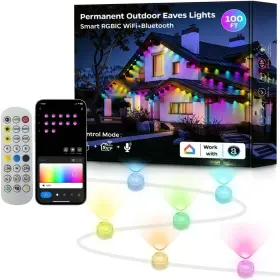 Ip67 Lviedoy 739505382907 Permanent Outdoor Lights 100ft With 72 Led Eaves Waterproof Smart Rgb Wit
