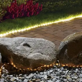 4230951 Mainstays 24ft Solar Pvc White Rope Light Outdoor Flexible Decor 4230951 Mainstays 24ft Solar Pvc White Rope Light Outdoor Flexible Decor