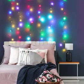 Plb7-1043-rgb Mainstays 96-piece Color Changing Led Curtain Lights 6-string Light String