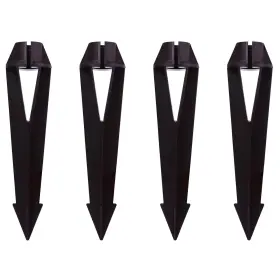 Makergroup 604787347404 Inground Light Stakes 1/2 Npt Female Thread 8.6 Inch Solid Plastic Spikes C
