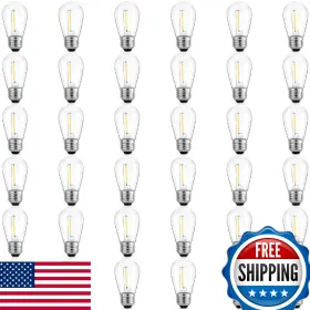 B0fk2dzb8j Meconard S14 Led Bulbs 36-pk For Outdoor String Lights Shatterproof 2200k