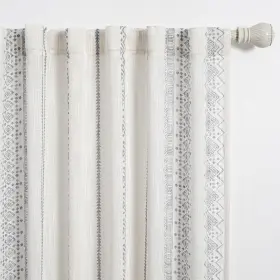 B0btghhxkt Meetsky Boho Curtains 84 Inch L Geometric Cotton Blend Light Filtering 2 Panels