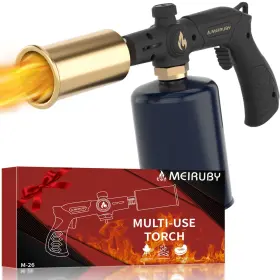 Meiruby 700398213494 Powerful Propane Torch Stocking Stuffers Gift For Men Dad Culinary Black