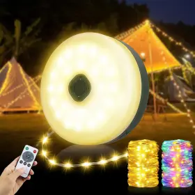 Mgyif 313033028003 Camping String Lights 33ft 4 In 1 Rechargeable 100 Led Outdoor Tent Ligh